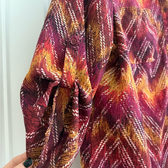 Faded Glory Women's Printed Blouse - Picture 5 of 12